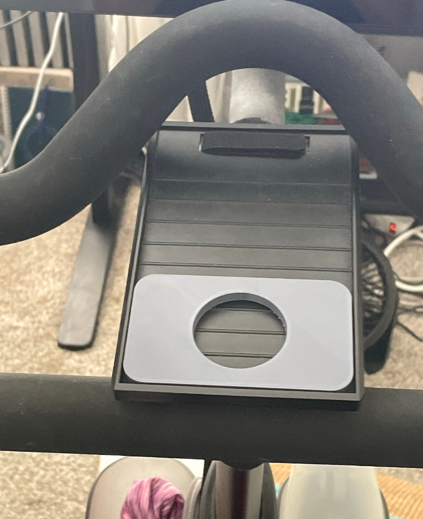 Popsocket holder for flat surface/Peloton bike tray