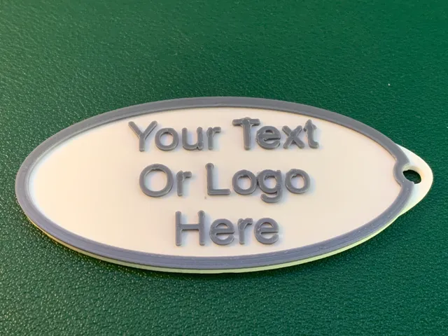 Your Text Or Logo Here Keychain