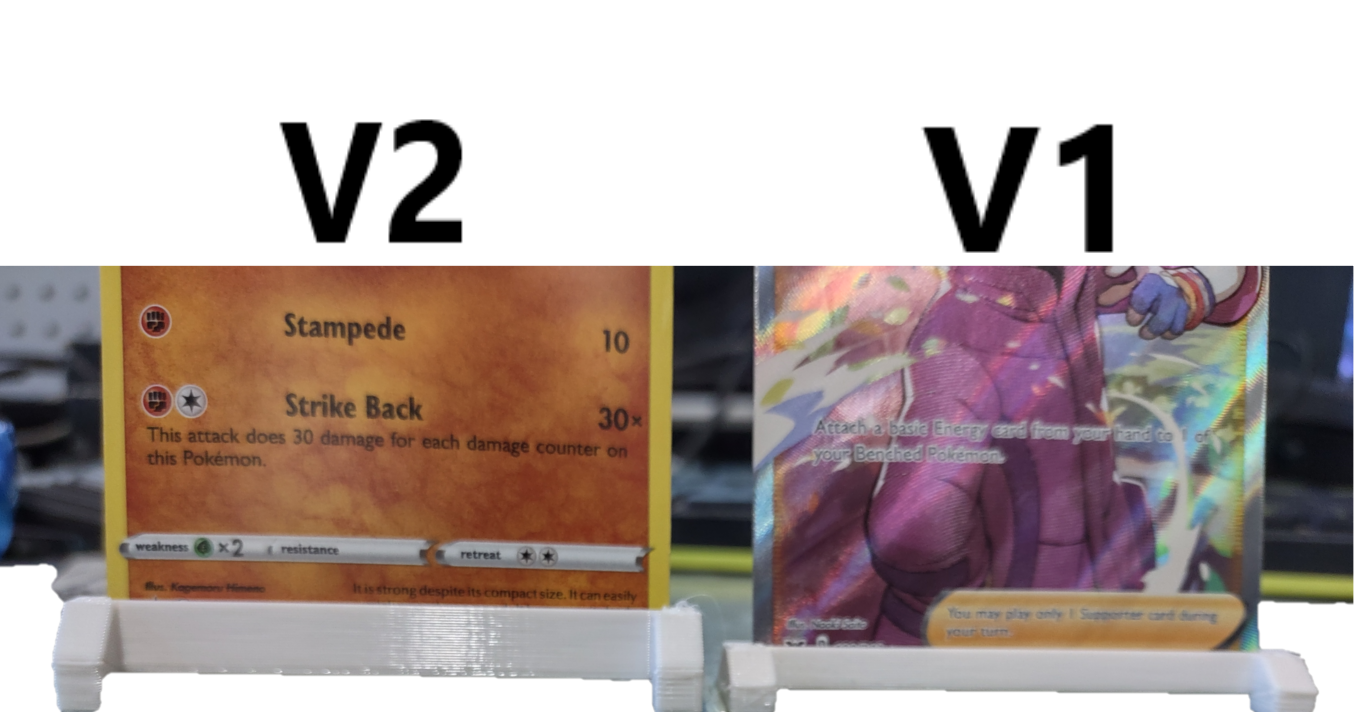 Trading card stand
