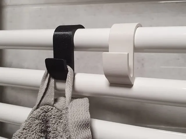 Towel hook for radiator
