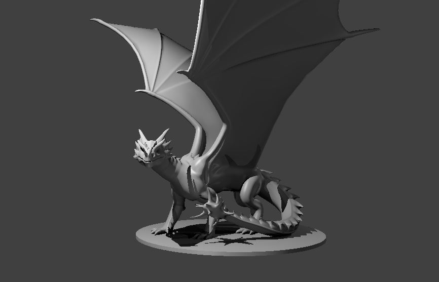Horned Dragon and the Orc Warchief Rider