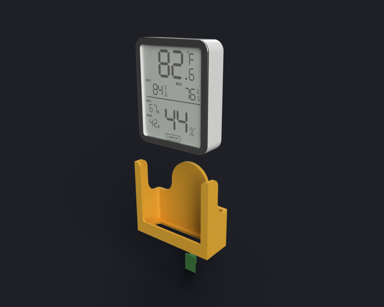 Govee thermometer basket for server rack