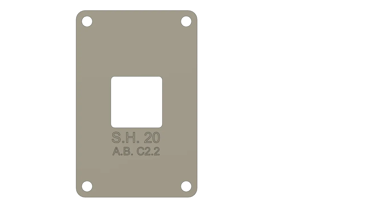 AM4 Backplate for AMD Motherboards by Soren