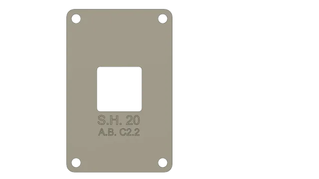 AM4 Backplate for AMD Motherboards