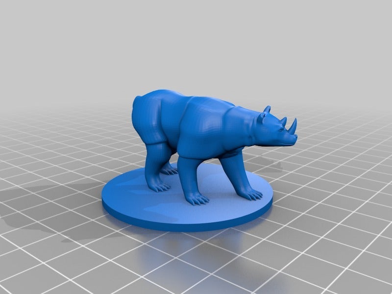 Miniatura 2 do modelo 3D Rhinobear