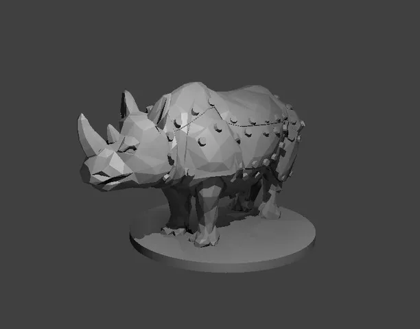 Mechanical Polygonal Rhino