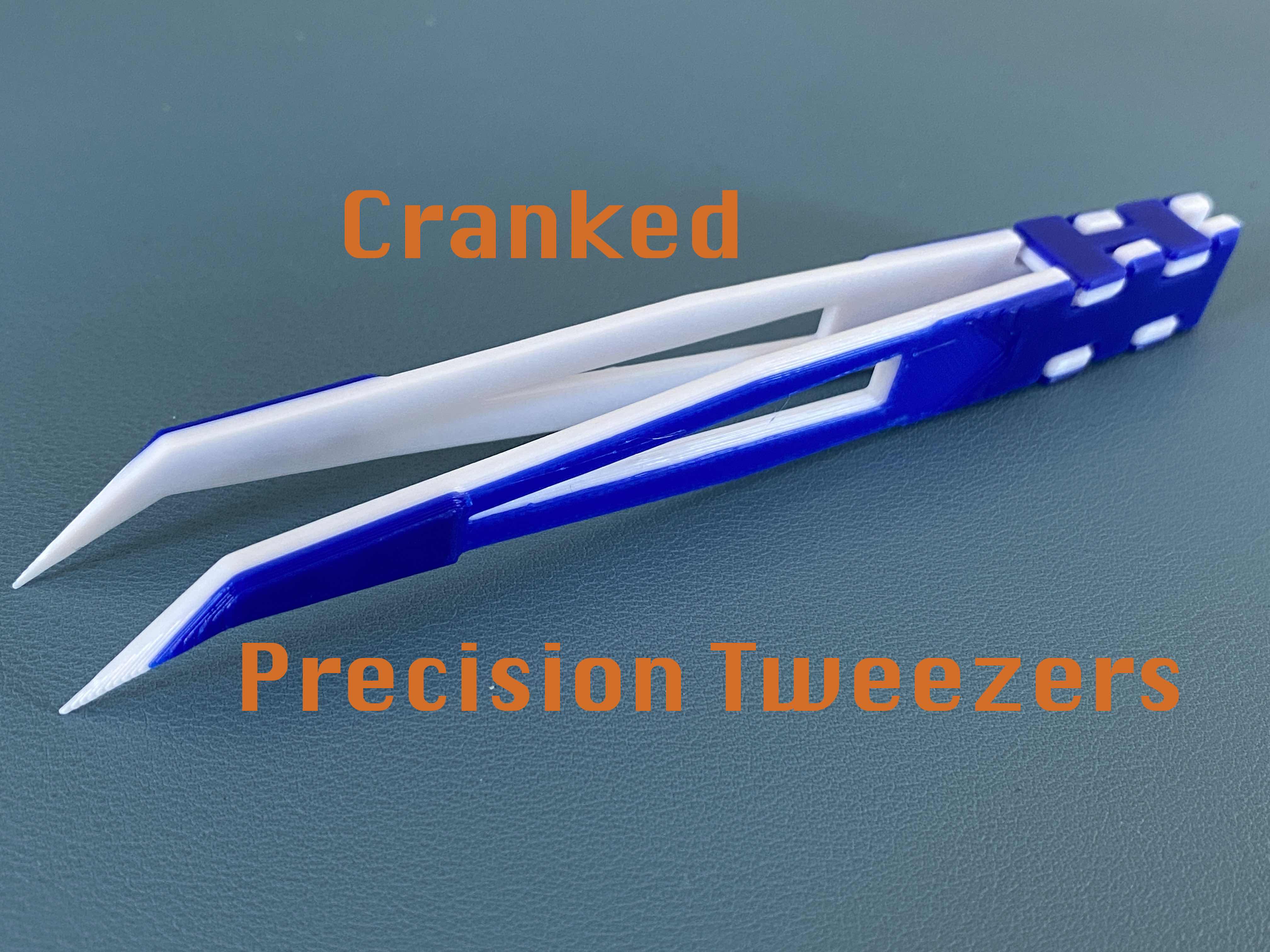Cranked / Angled Precision Tweezers - 3D Folding