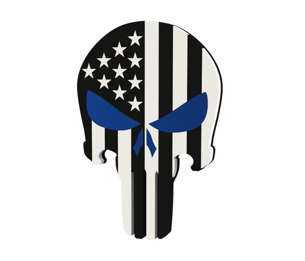 Police Punisher Badge - Wall Mount