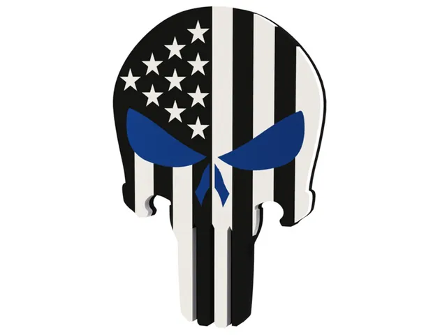 Police Punisher Badge - Wall Mount