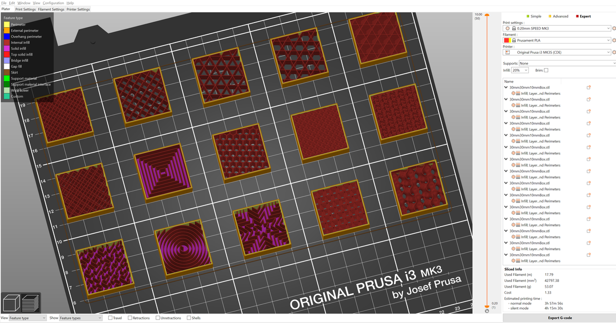 infill - Uselessly slow printing pattern for second-to-top layer