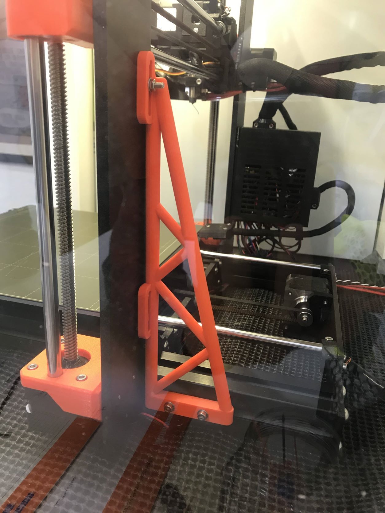 Lattice stiffener for Prusa MK3S+
