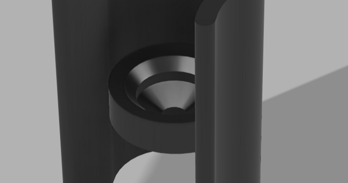 Folding Shower Door end cap by OCD Download free STL model