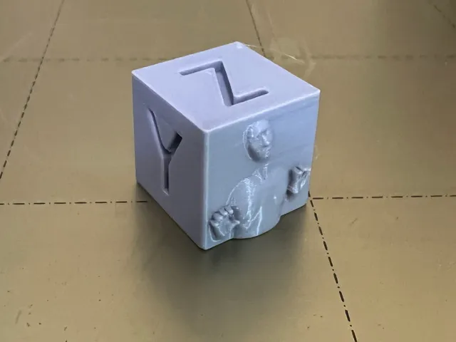 XYZ 20mm Calibration Carbonite Cube