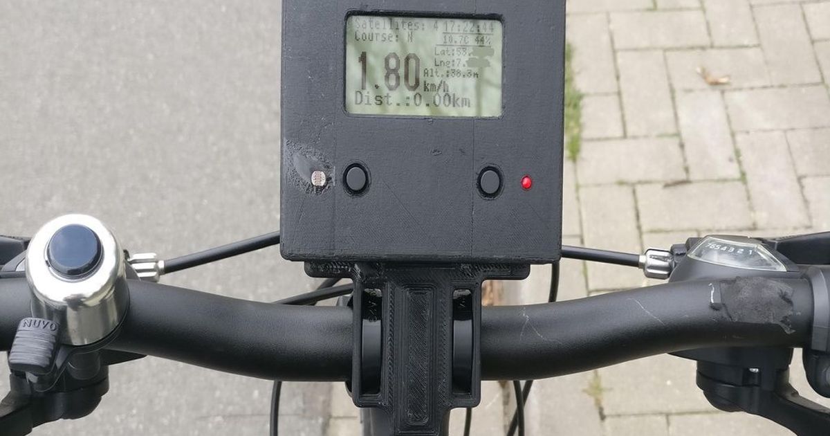 GPS Bicycle Computer w/ ESP32, Speedometer, SD Logging by WiZeus
