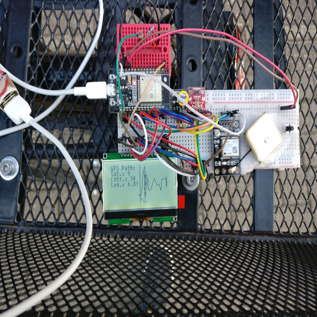 GPS Bicycle Computer w/ ESP32, Speedometer, SD Logging by WiZeus