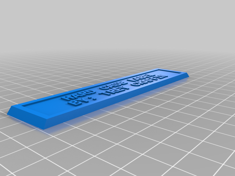 Miniatura 3 do modelo 3D Hard Case Label - Customizable