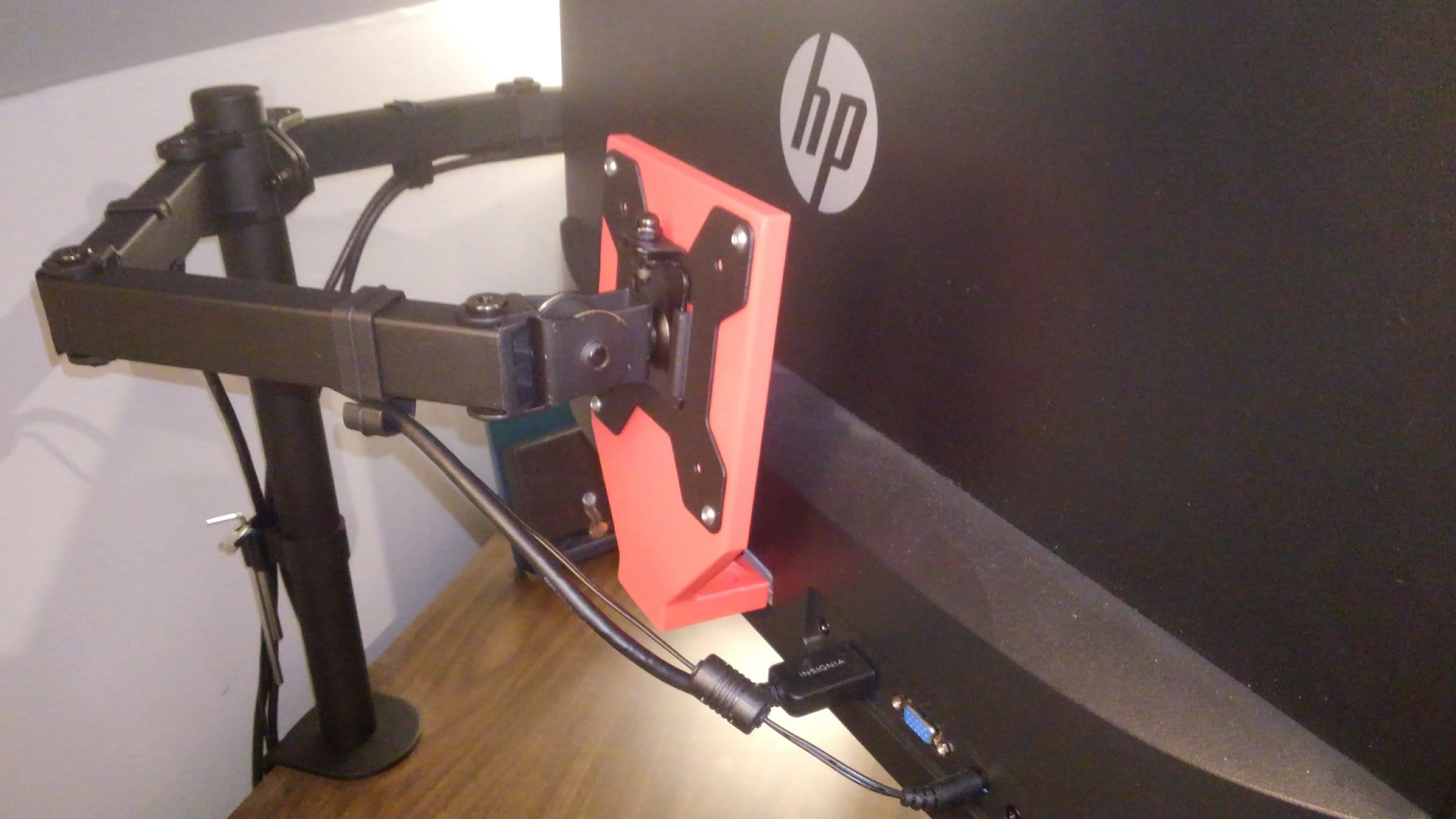 VESA mount HP monitor