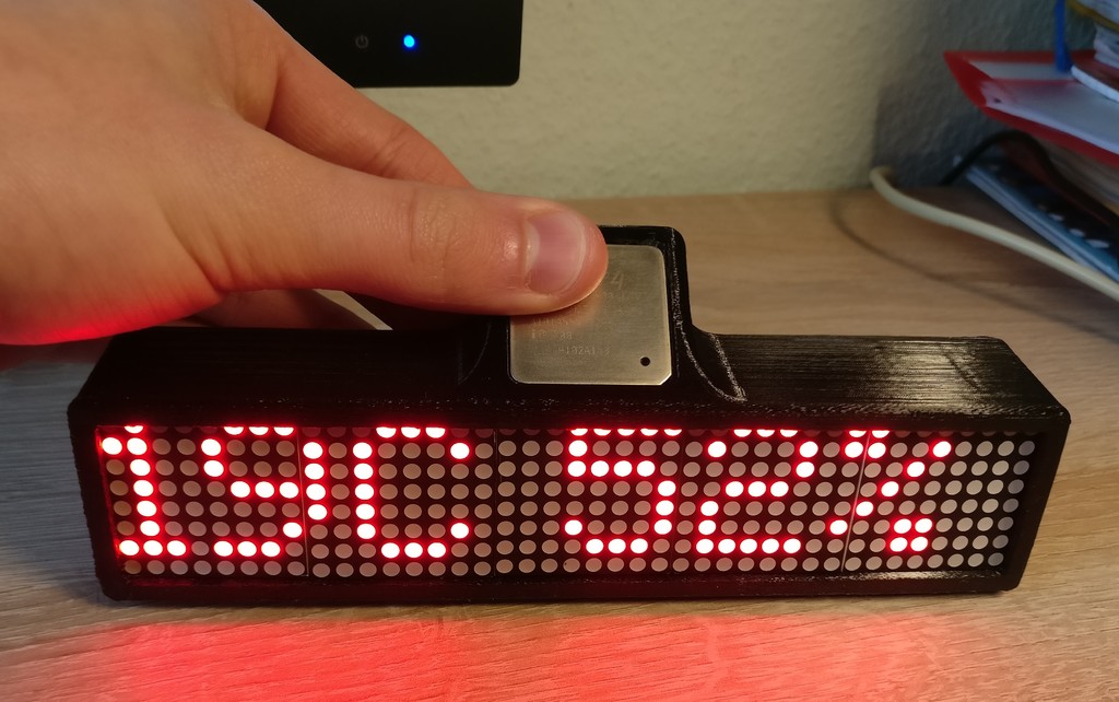 Arduino LED Matrix Clock by WiZeus | Download free STL model ...