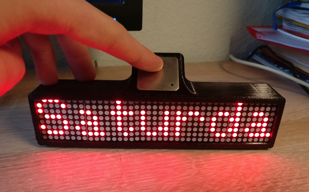 Arduino LED Matrix Clock by WiZeus | Download free STL model ...