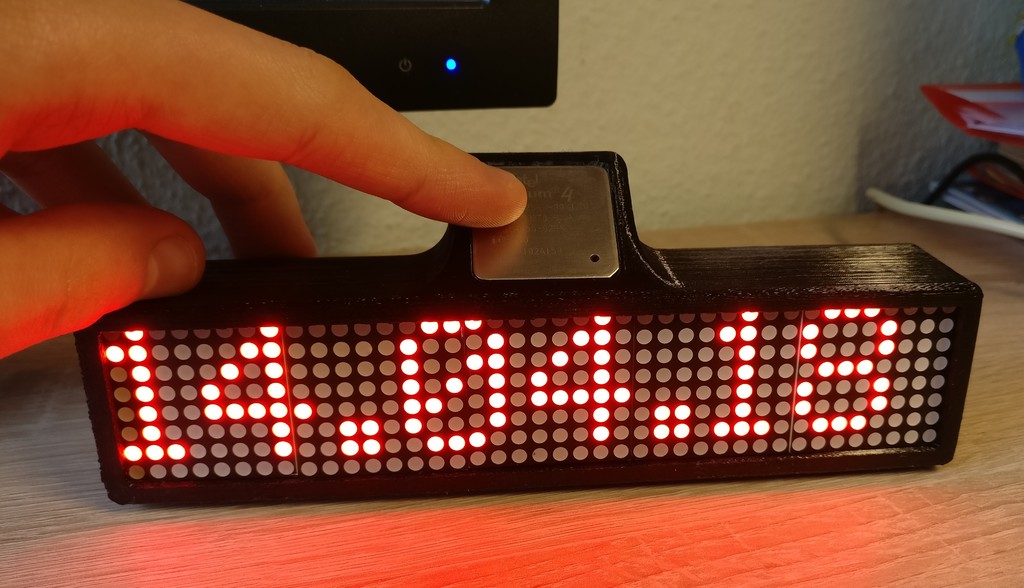 Arduino LED Matrix Clock by WiZeus | Download free STL model ...