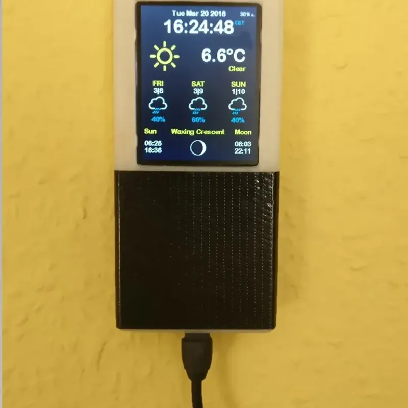 Overview  ESP8266 WiFi Weather Station with Color TFT Display