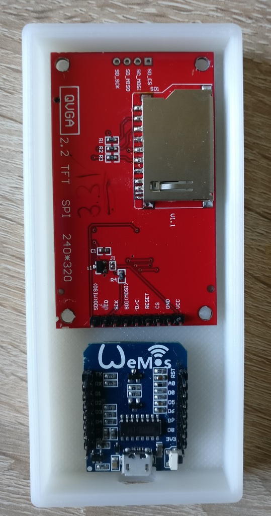 ESP8266 Weather Station with 2.2" TFT Screen (WiFi) by WiZeus