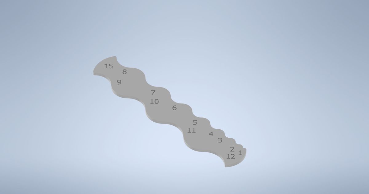 Radius Gauge by Fabber Download free STL model