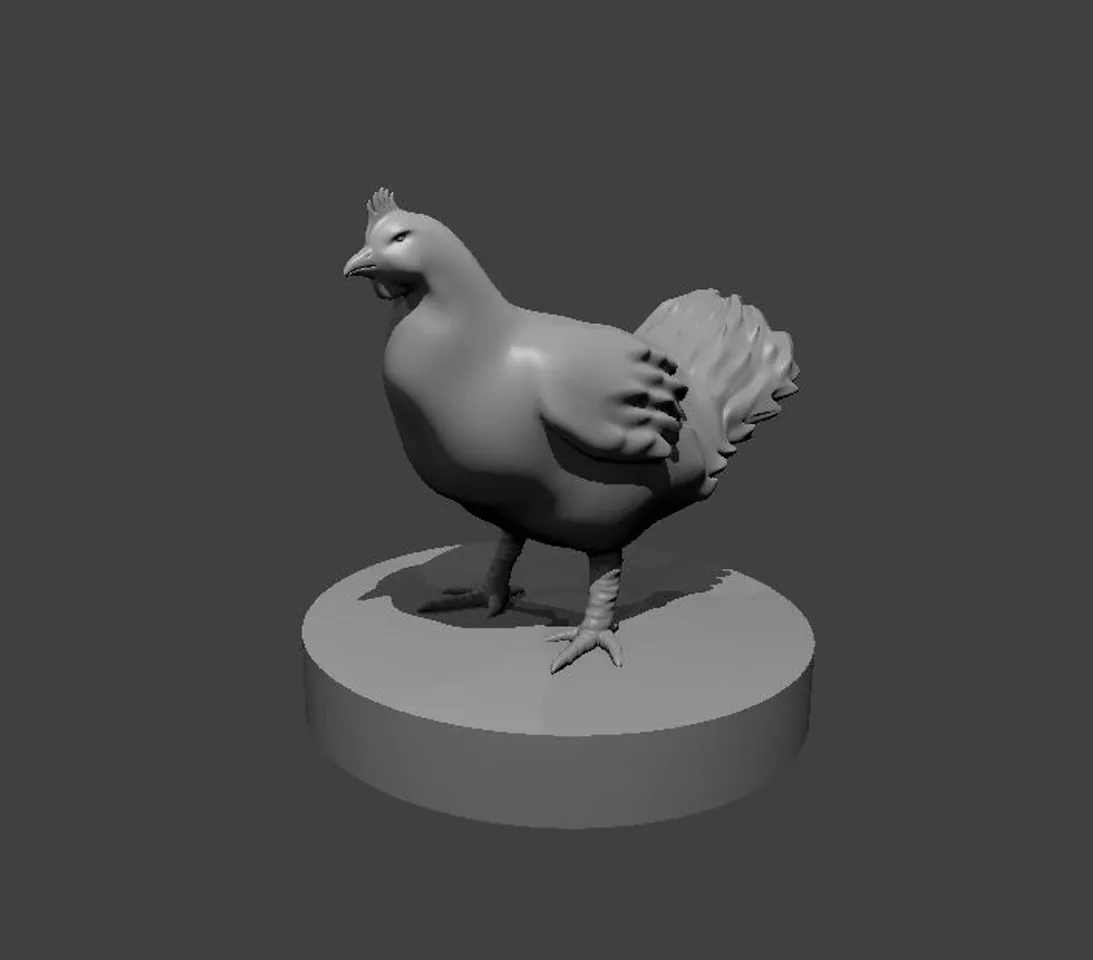 STL file Chicken - Grizzy and the Lemmings 🐔・3D printing idea to  download・Cults