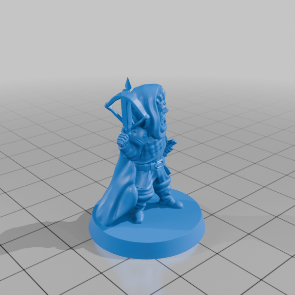 Halfling gloomstalker ranger FDM supportless by Umarty | Download free ...