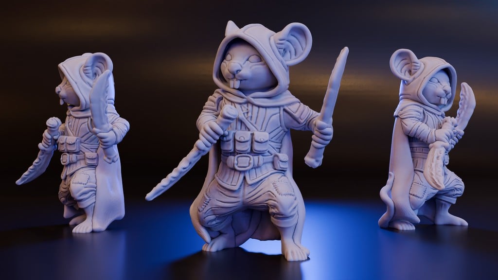 Musteval Guardinal - Mousefolk Rogue (DND / TTRPG)