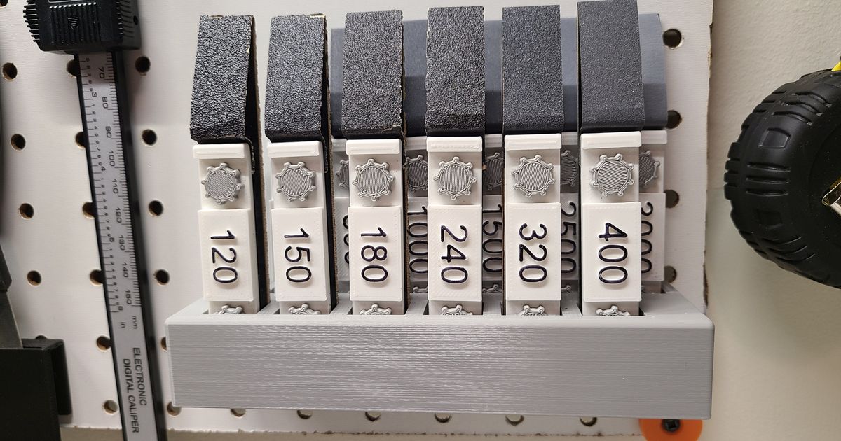 Pegboard Sanding Stick Holder by Amos491 Download free STL model