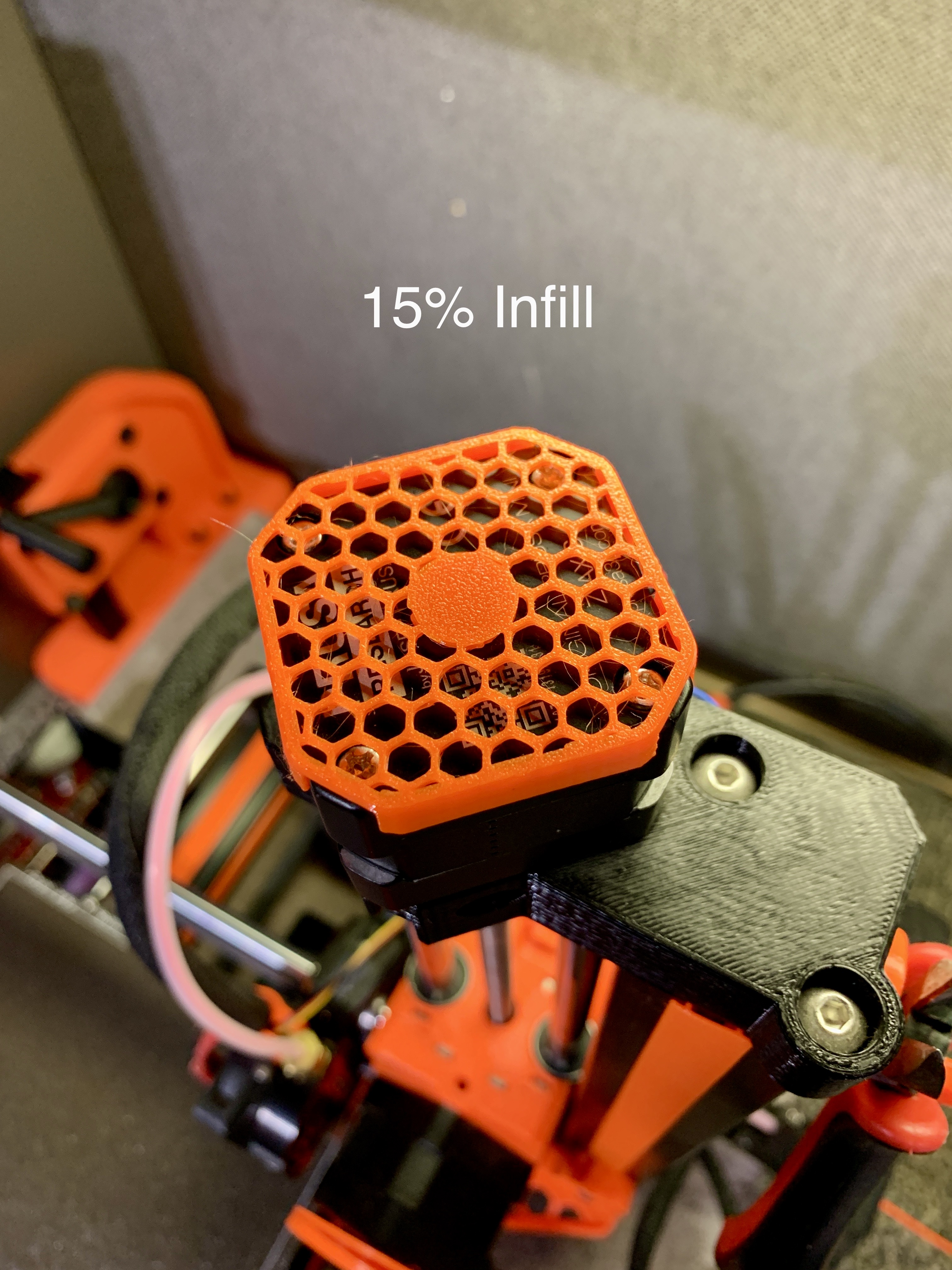 Prusa Mini(+) Z-axis Dust Cover - Modified Infill