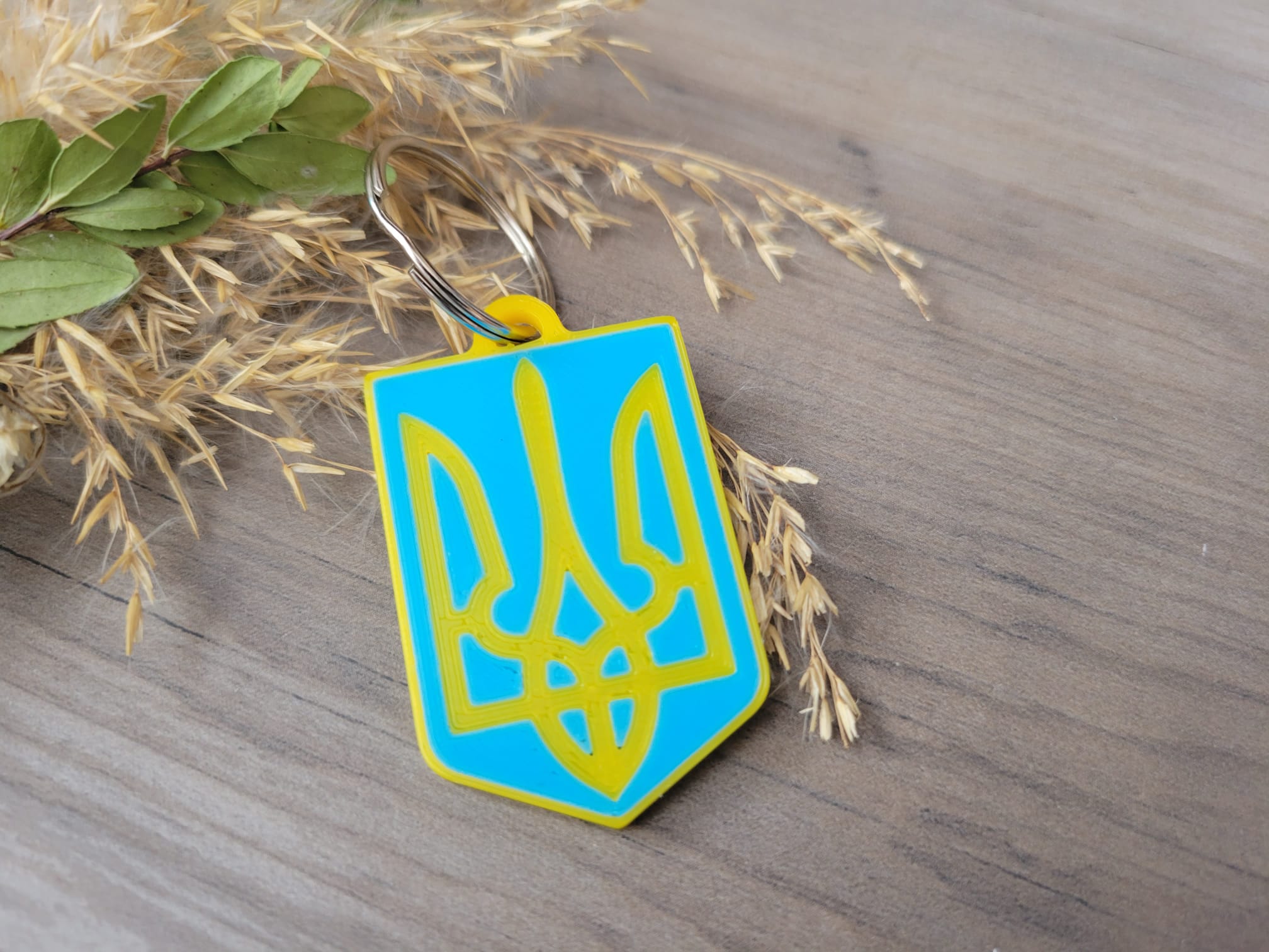 Tryzub-Ukraine Coat of Arms Keytag (MMU)