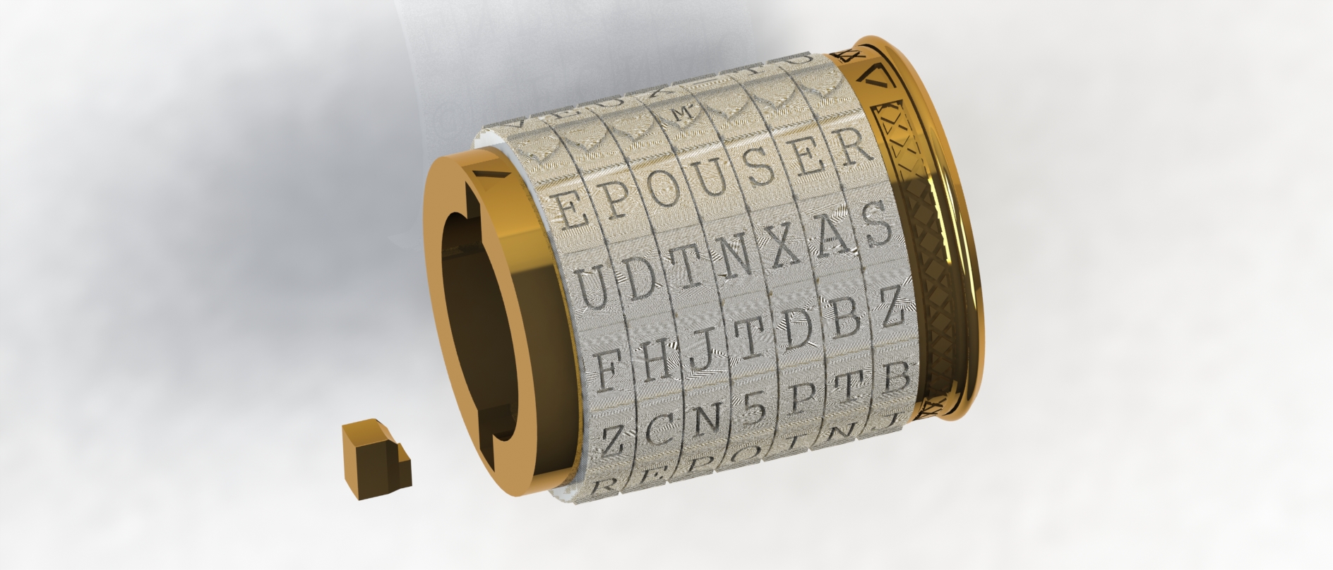 Engagement ring box cryptex by tecnao | Download free STL model ...