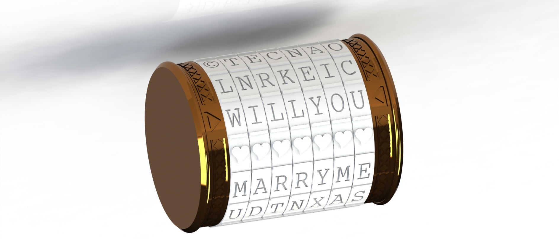 Engagement Ring Box Cryptex By Tecnao Download Free STL Model engagement-ring-box-cryptex-by-tecnao-download-free-stl-model