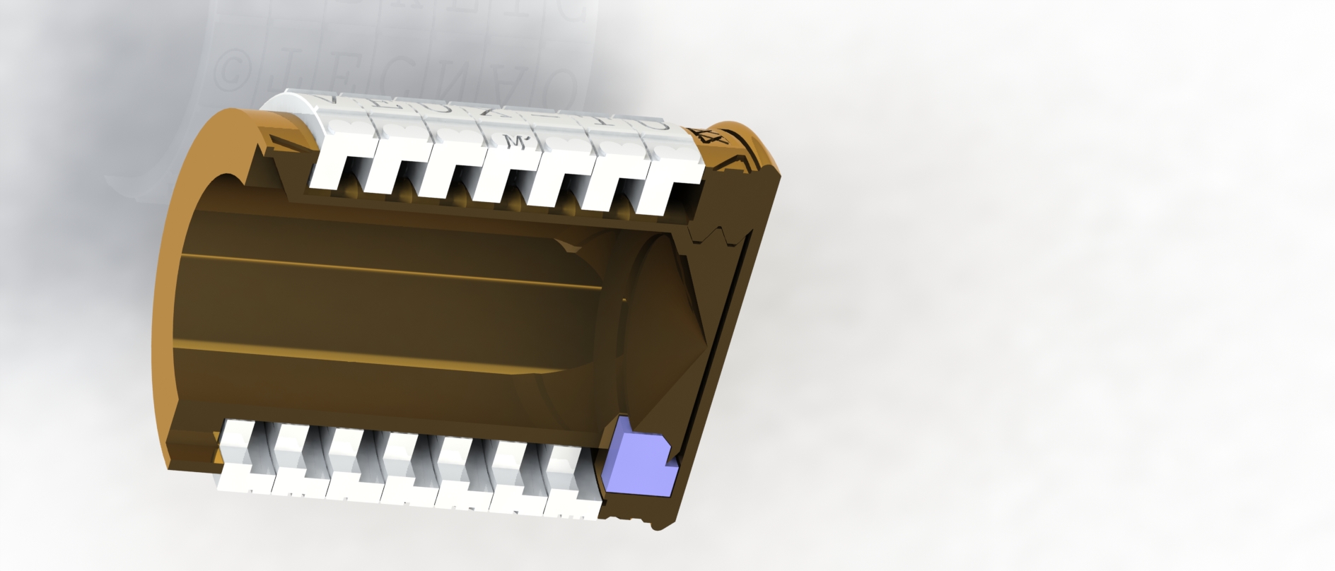 Miniatura 7 do modelo 3D Engagement ring box cryptex