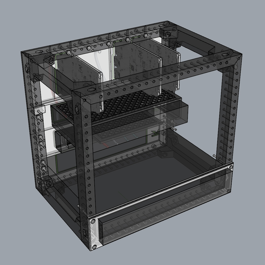 Bookshelf Homelab Micro Rack von pfs | Kostenloses STL-Modell ...