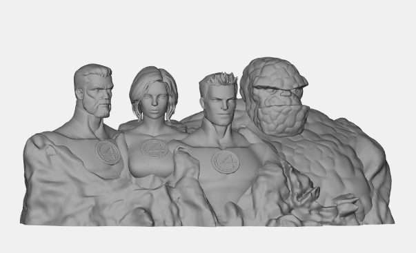 Fantastic Four as Mt. Rushmore