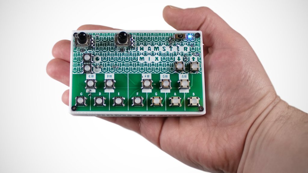 Portable Bluetooth Midi Keyboard Case (Hamster Mix) by Nika Makes