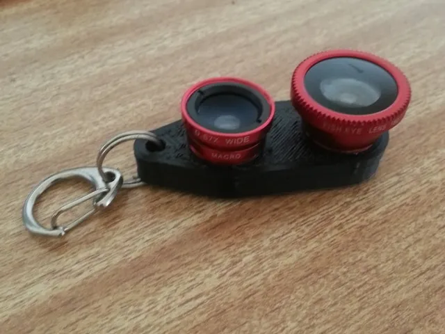 Mobile phone lens holder