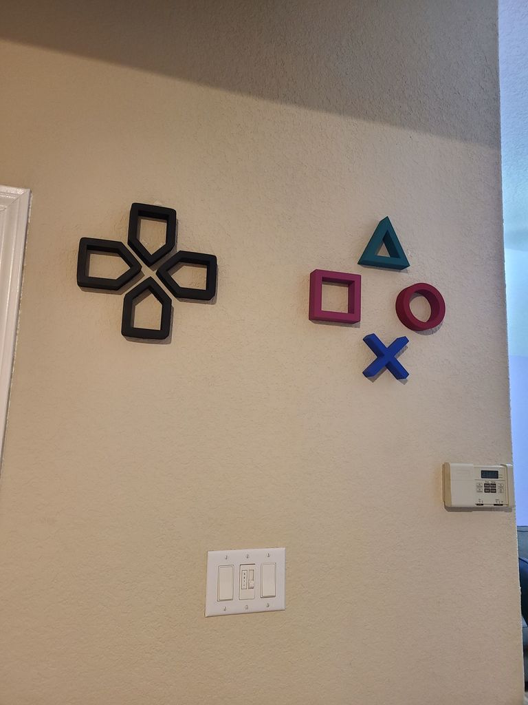 PlayStation controller shelf wall decoration