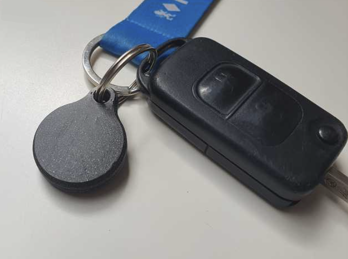 Miniatura 3 do modelo 3D EDC Button Cell Holder Keychain