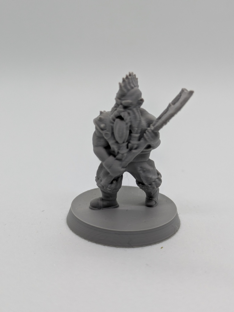 Dwarf barbarian FDM supportless