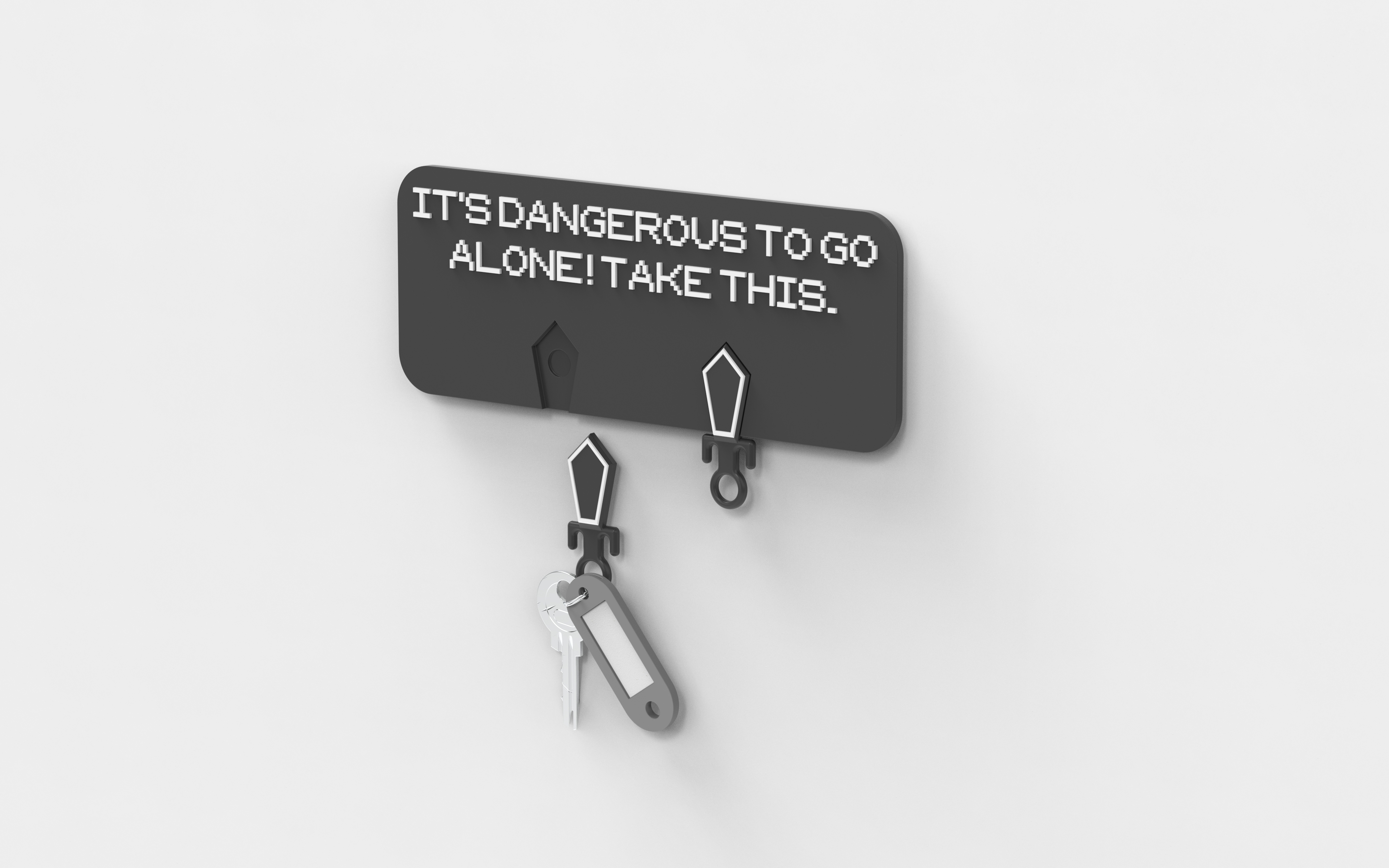 KEY HOLDER | IT'S DANGEROUS TO GO ALONE