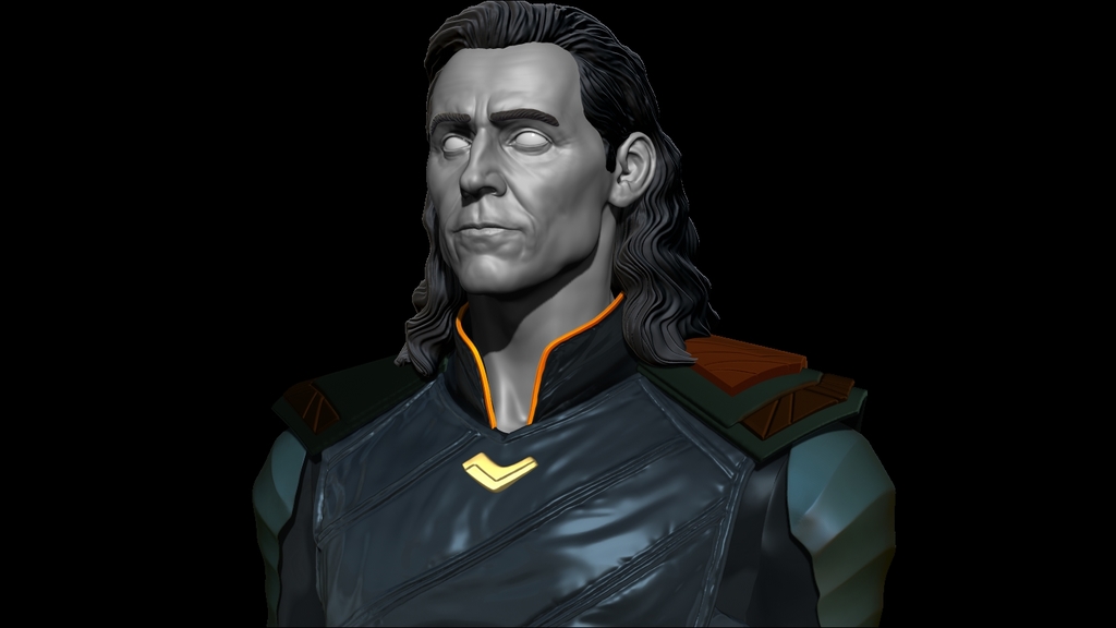 Miniatura 2 do modelo 3D Loki Bust