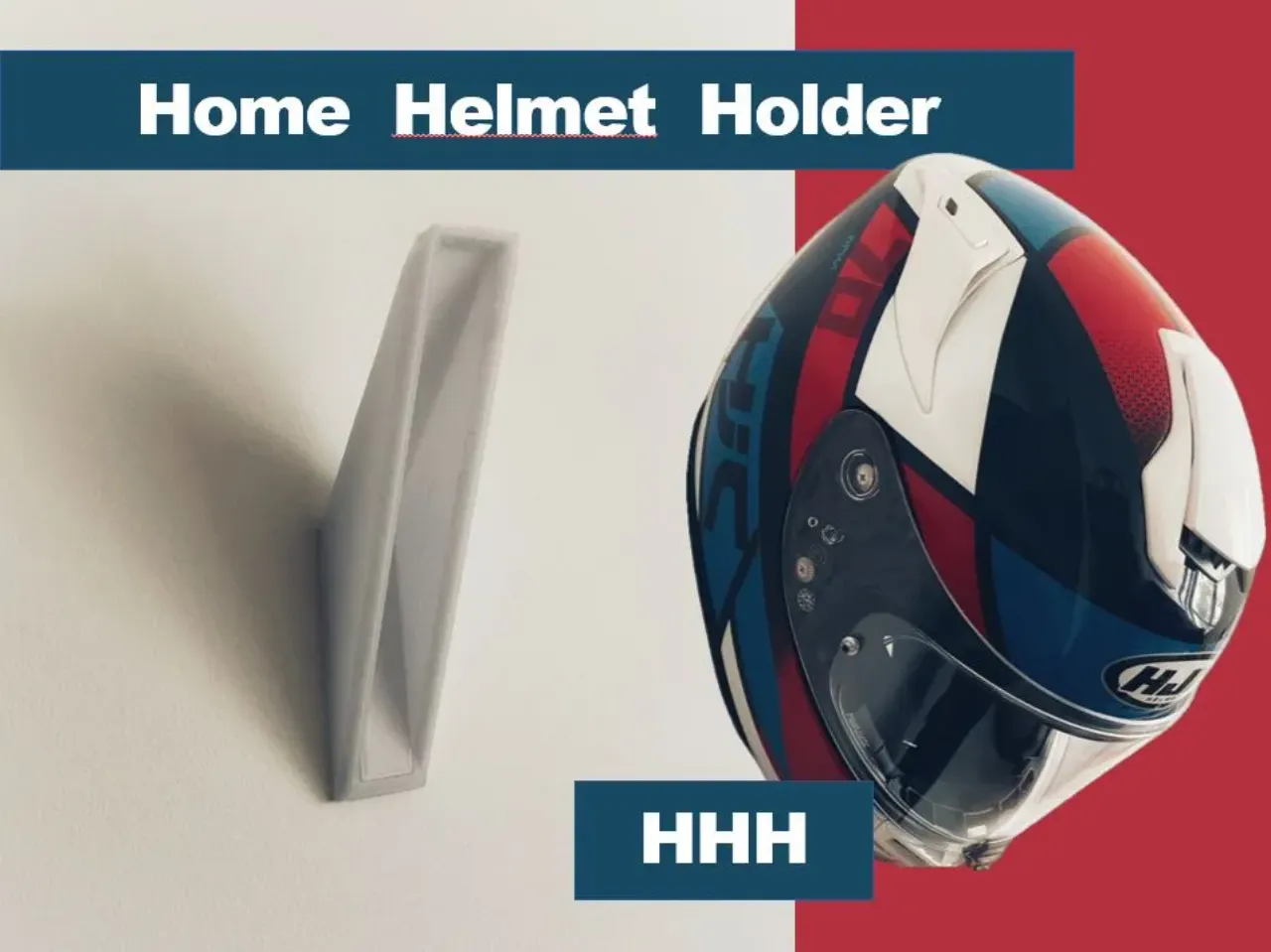 Helmet holder best sale for home