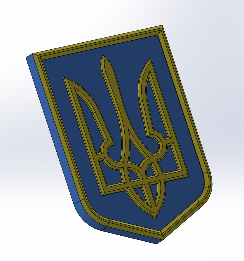 Ukraine Coat of arms - UA tryzub - Coat of arms wallmount