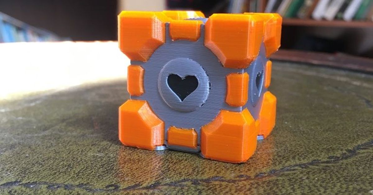 Companion Cube Multicolor by Breeki | Download free STL model ...