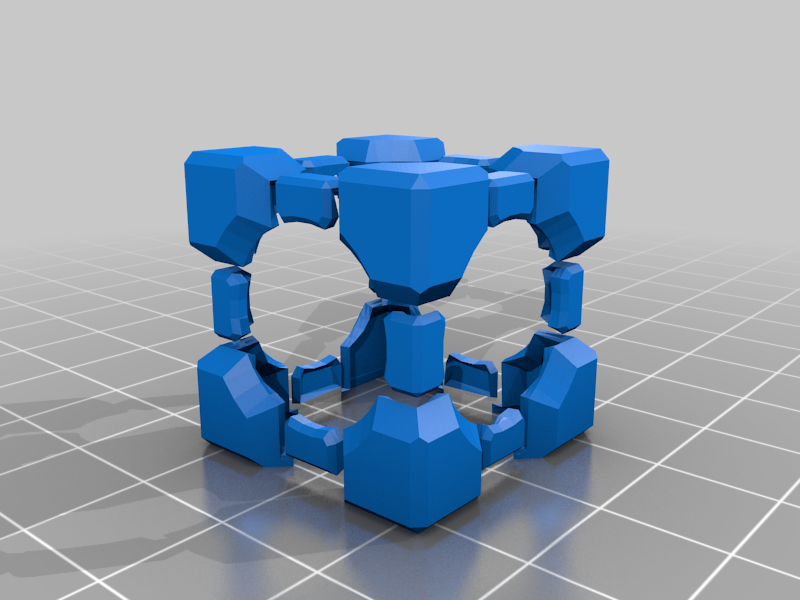 Companion Cube Multicolor by Breeki | Download free STL model ...