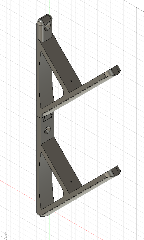 Miniatura 4 do modelo 3D Ski wall mount rack